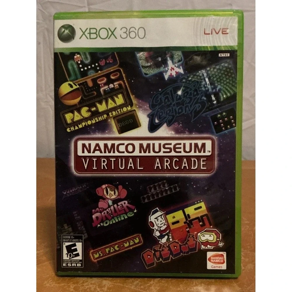 Namco Museum: Virtual Arcade (Microsoft Xbox 360, 2008), Disc Scratched, No Test